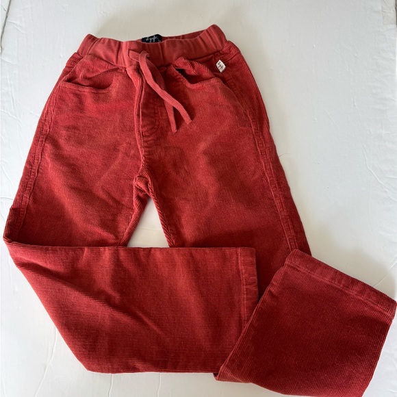 Il Gufo vermilion color Corduroy Joggers